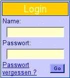 Die YeBu Login Maske